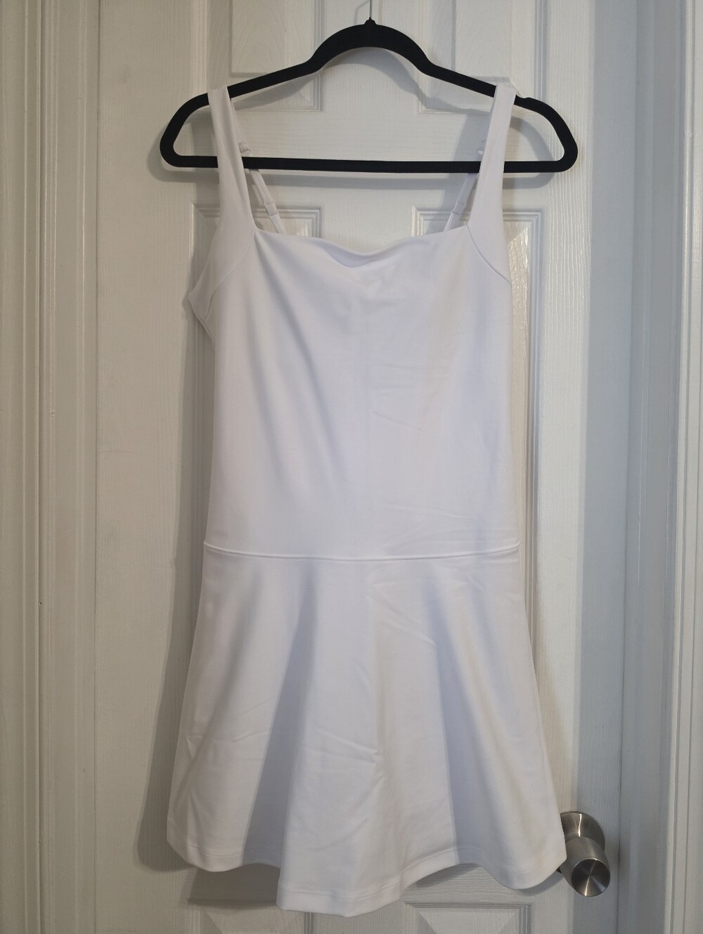 NWT- Abercrombie & Fitch Active YPB SculptLUX Mini Dress With Shorts- White